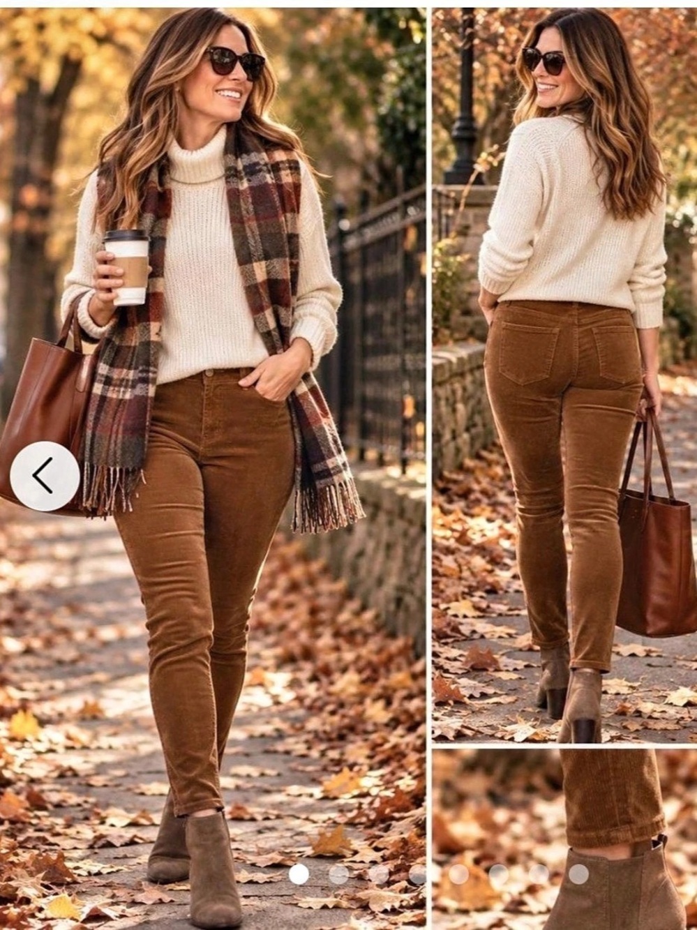 Talbots Corduroy Jeggings Brown Skinny Pants Size 14